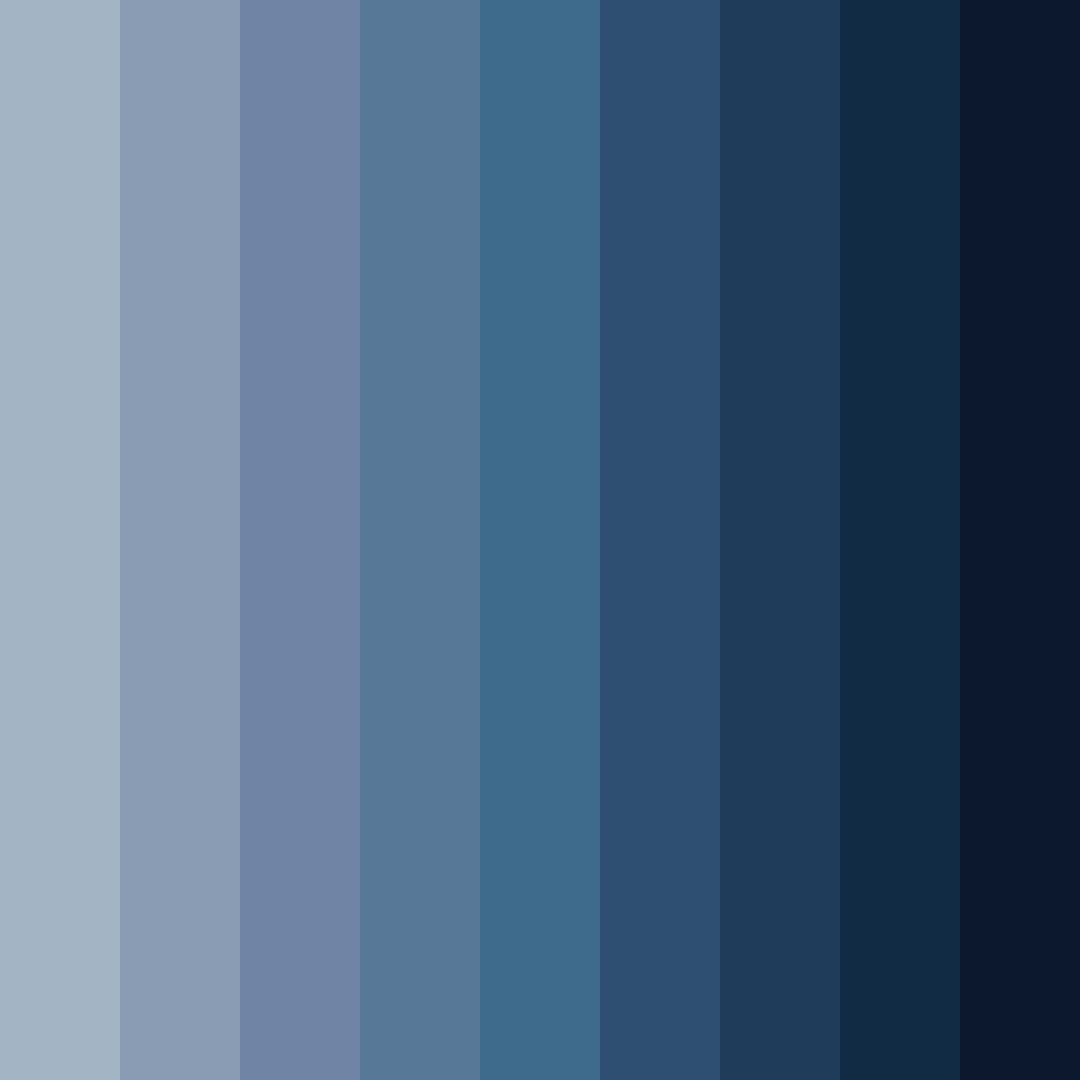 Download blue steel shades color palette PNG image (square)