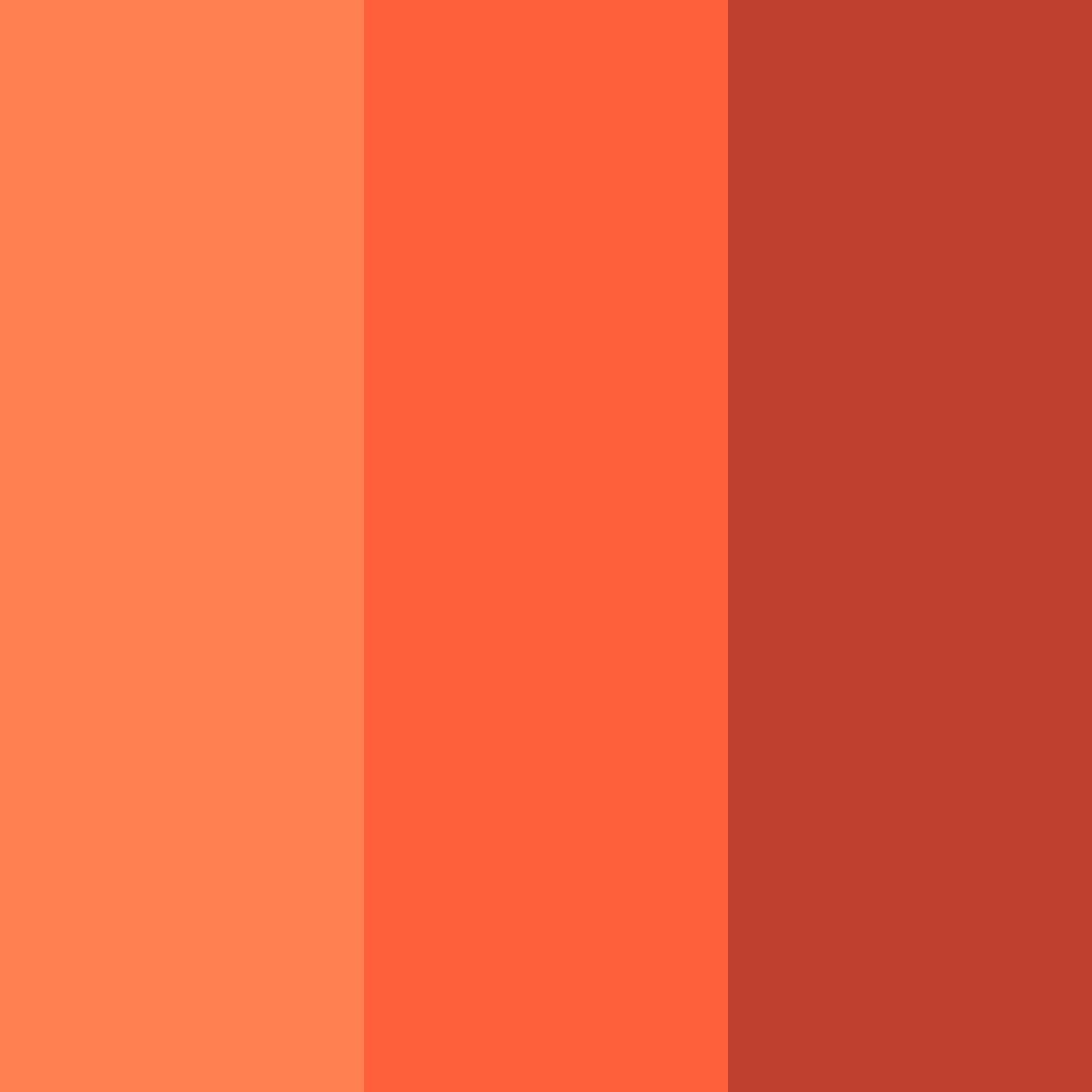 Download coral sunset color palette PNG image (square)