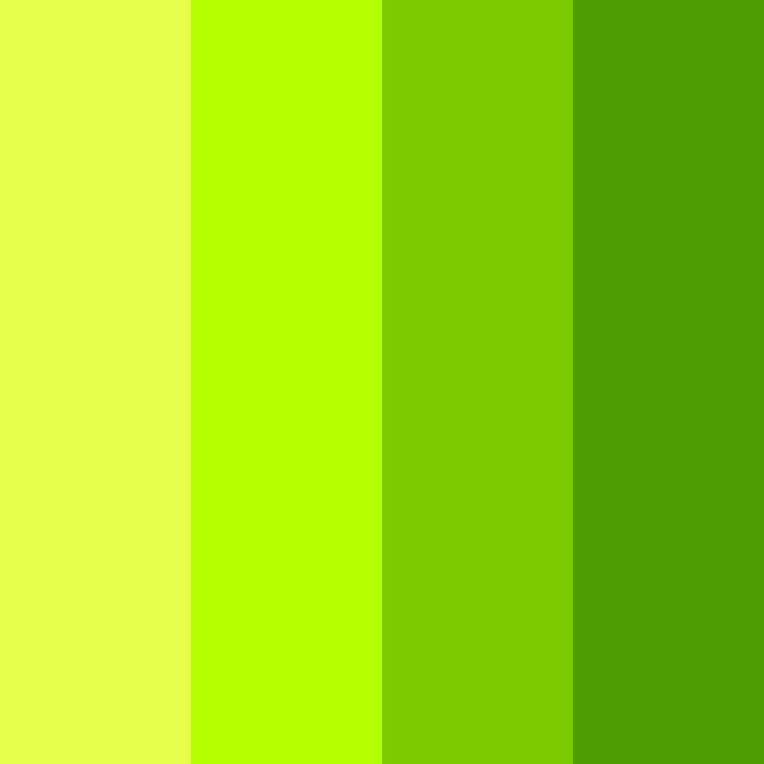 Download lime electric dream color palette PNG image (square)