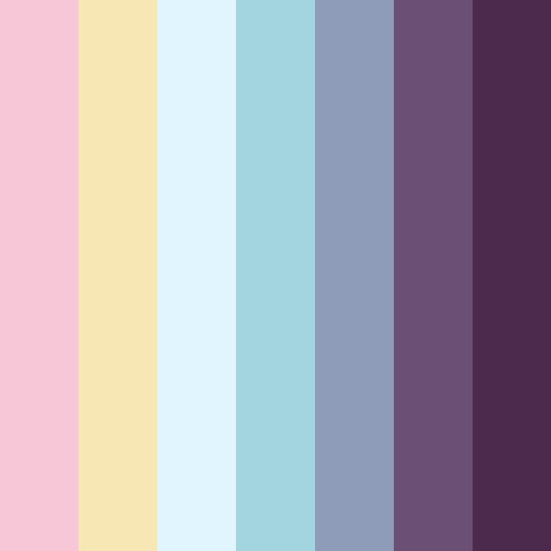 Download pastel pink color palette PNG image (square)