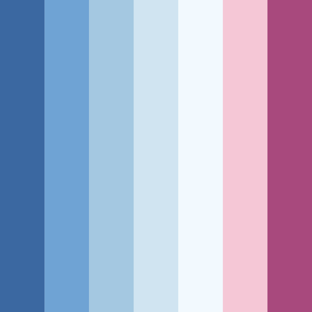 Download serene waters and blushing skies color palette PNG image (square)
