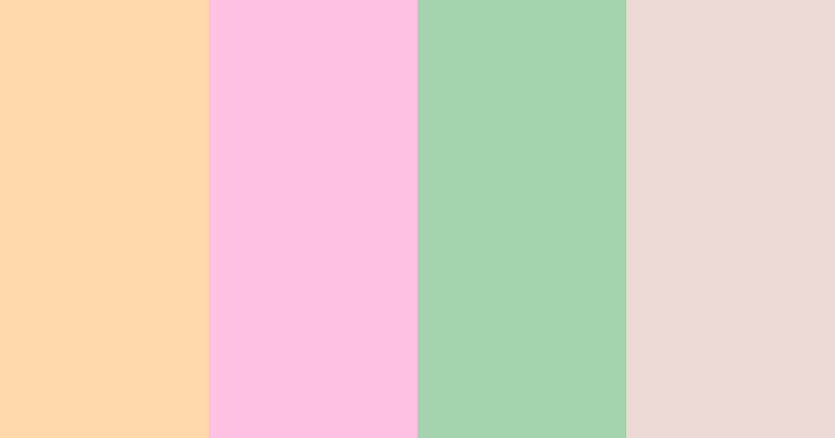 Download pastel sunrise color palette PNG image (landscape)