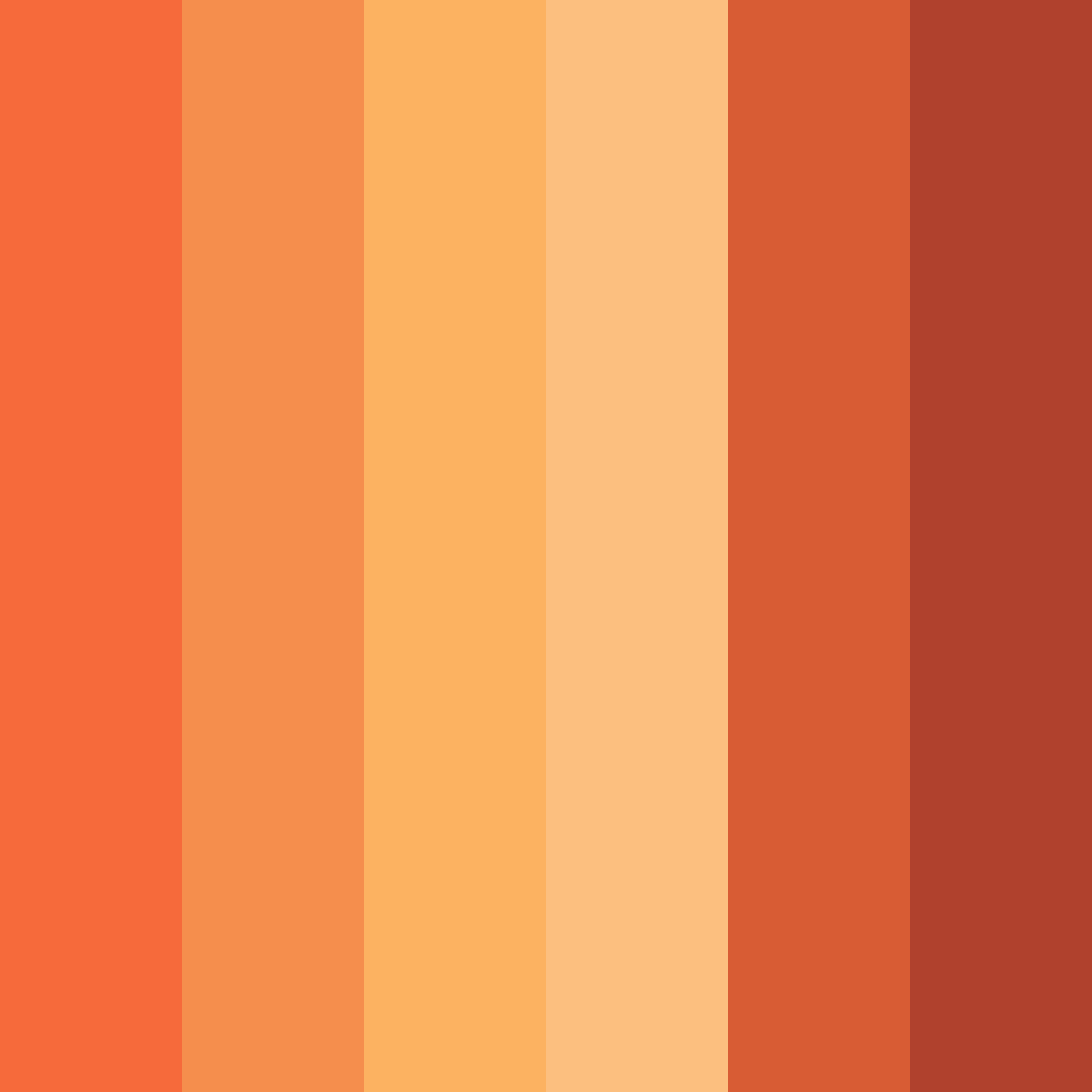 Download spicy paprika color palette PNG image (square)