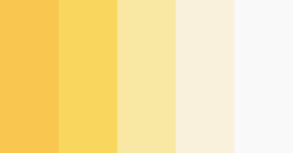 Download sunny yellow color palette PNG image (landscape)