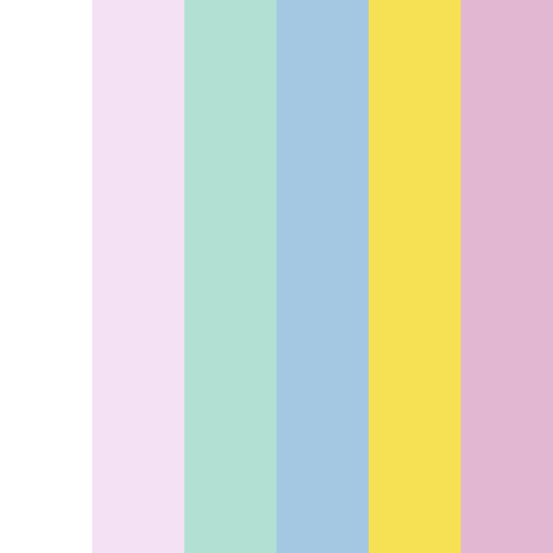 Download whimsical spring serenade color palette PNG image (square)