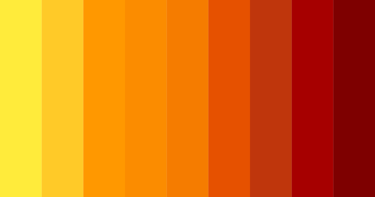 Download sunset fiesta color palette PNG image (landscape)