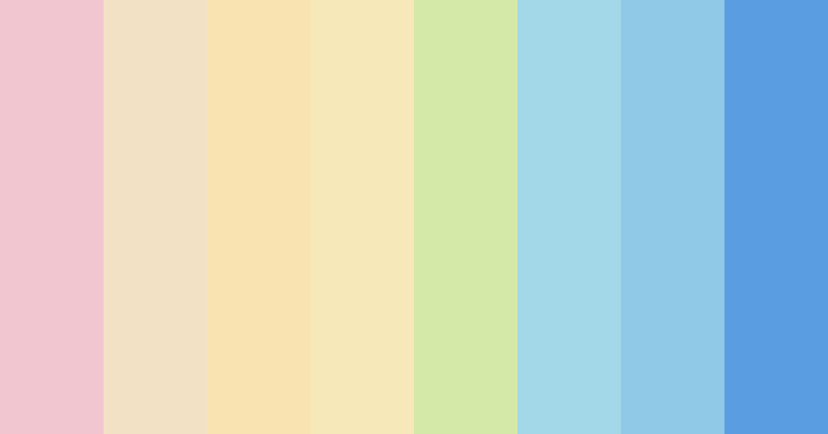 Download pastel blue color palette PNG image (landscape)