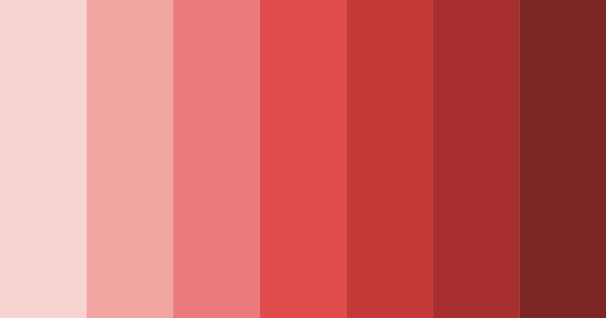 Download soft pastel red color palette PNG image (landscape)