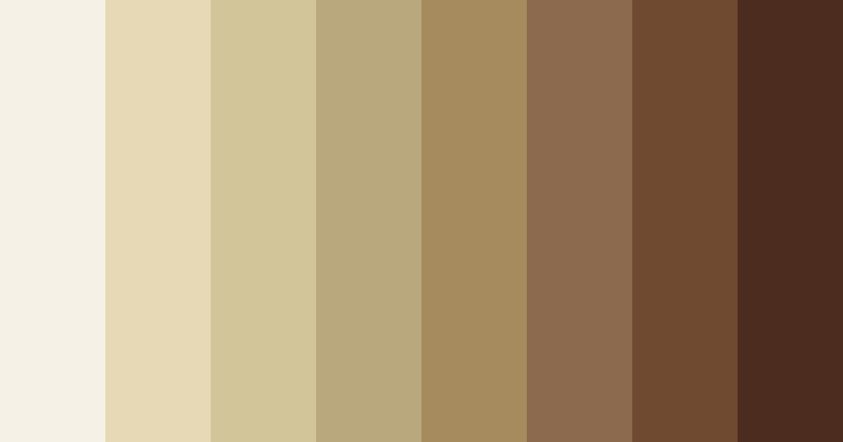 Download earthy beige color palette PNG image (landscape)