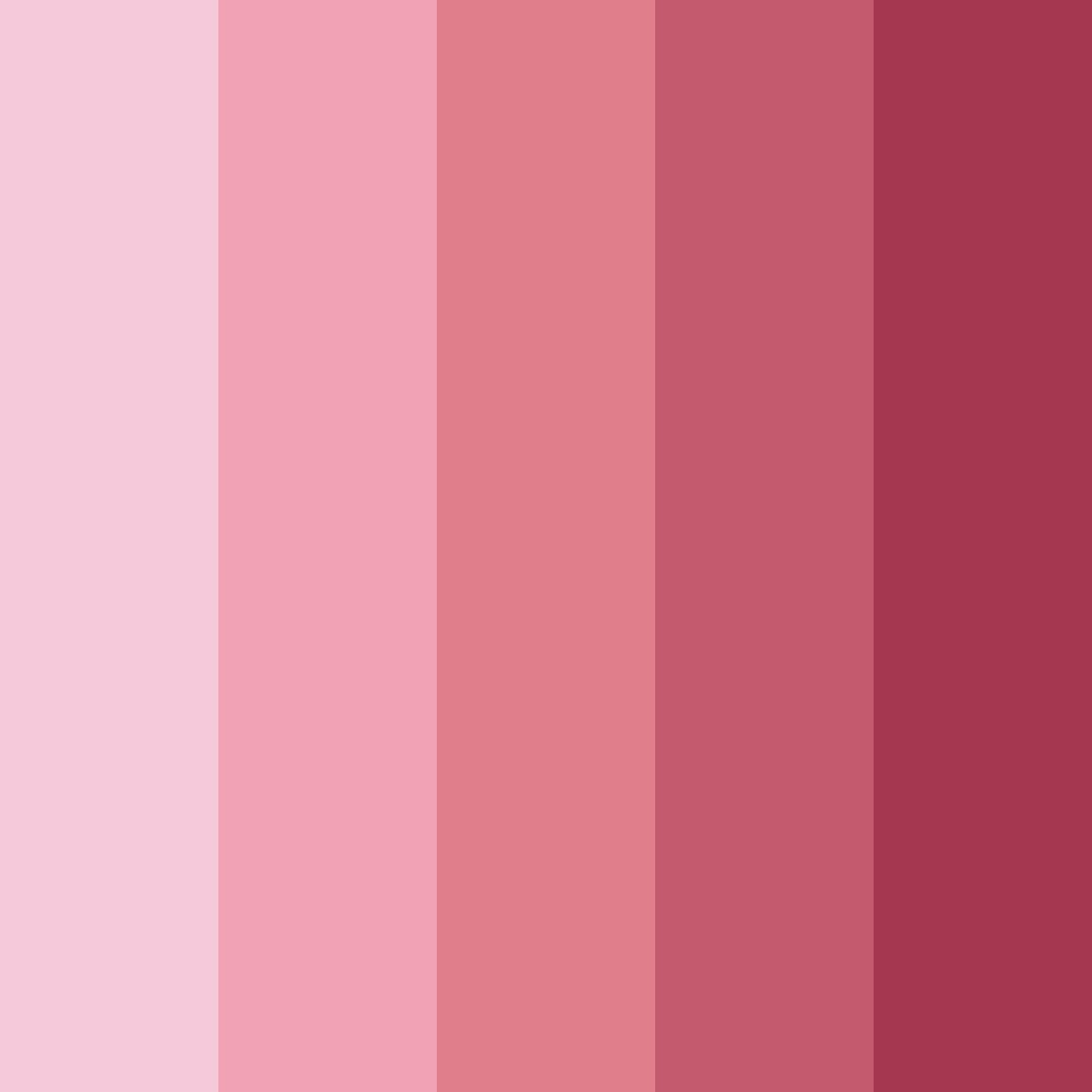 Download blushing blossoms color palette PNG image (square)