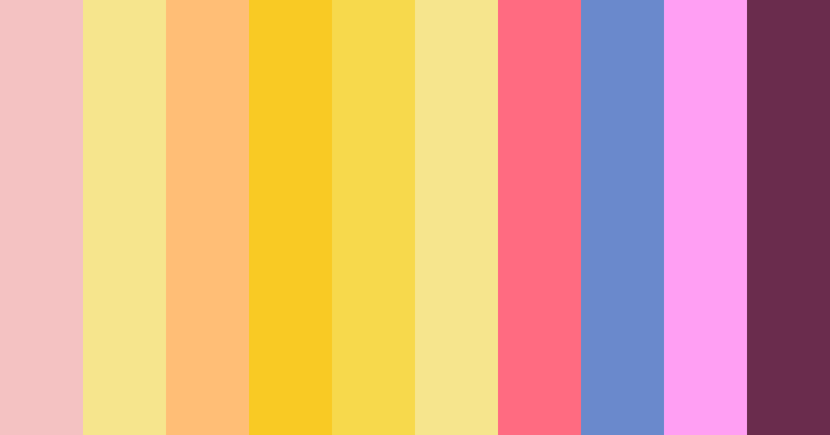 Download colorful fantasy color palette PNG image (landscape)