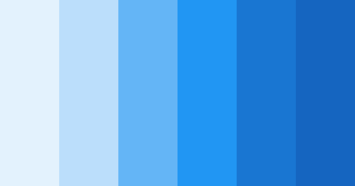 Download shades of blue color palette PNG image (landscape)