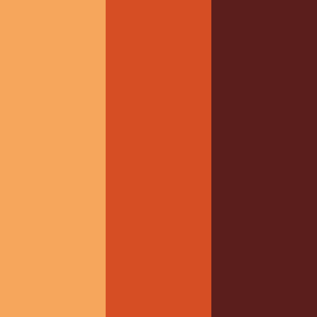 Download dark orange color palette PNG image (square)