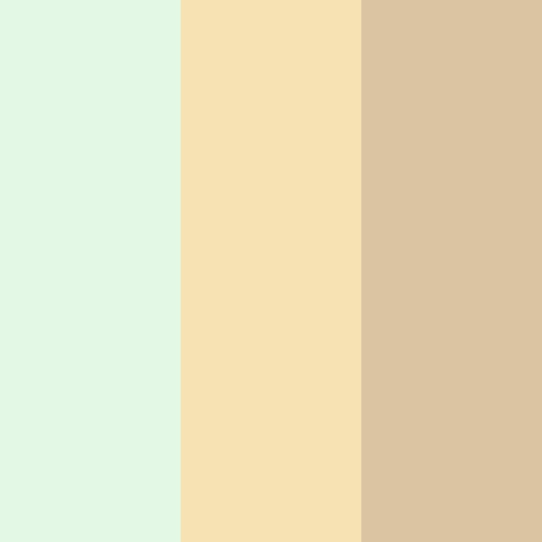 Download soft creamy green color palette PNG image (square)