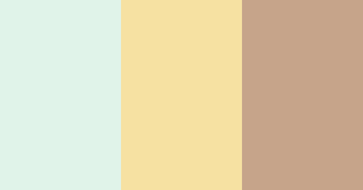 Download soft green and cream color palette PNG image (landscape)