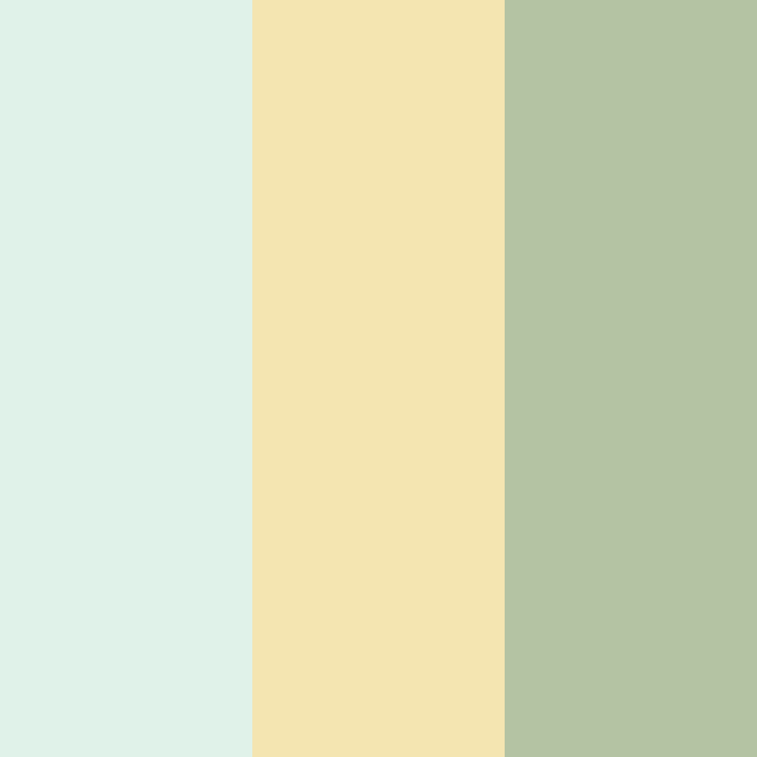 Download soft green color palette PNG image (square)