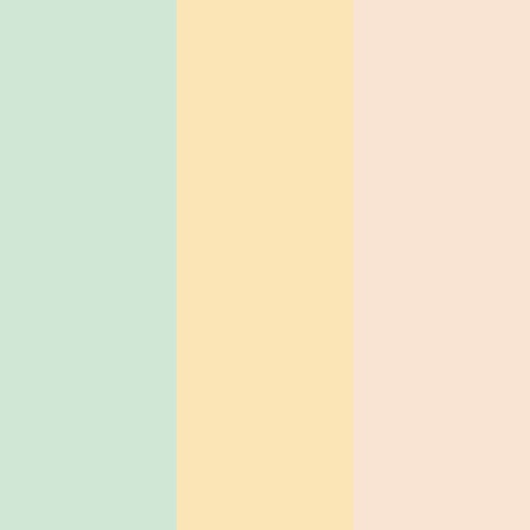 Download soft green sunshine color palette PNG image (square)