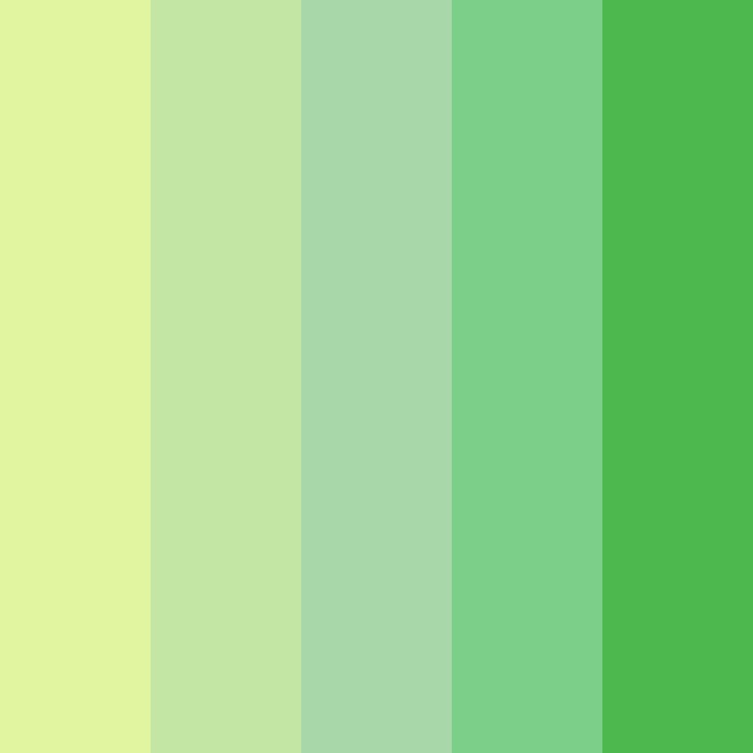 Download verdant dreams color palette PNG image (square)