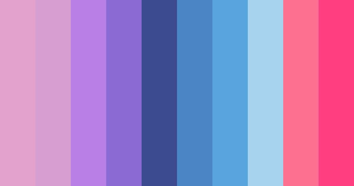 Download bright blue fun color palette PNG image (landscape)