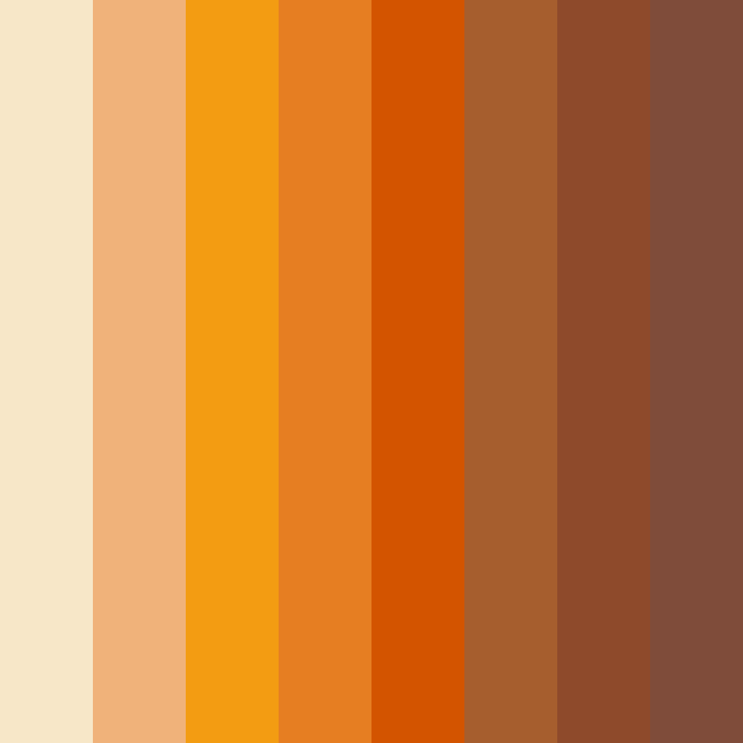 Download autumn harvest color palette PNG image (square)