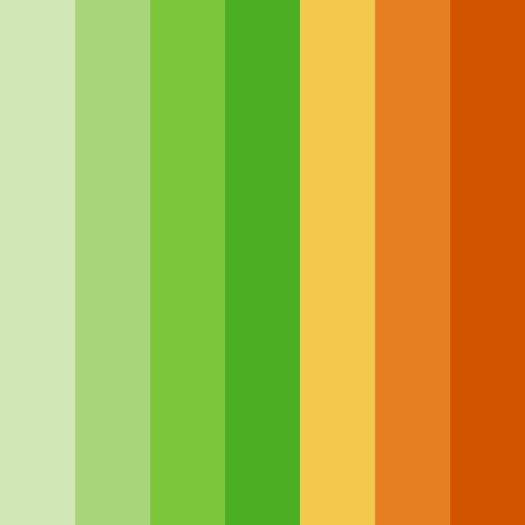 Download citrus grove harmony color palette PNG image (square)