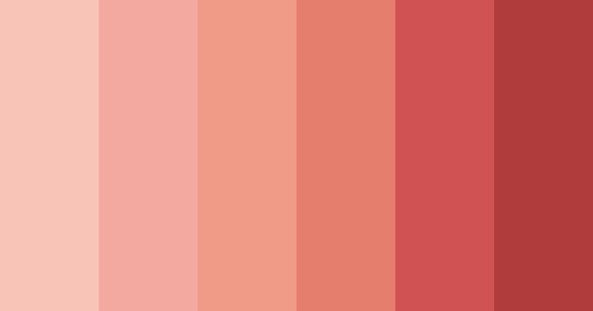 Download shades of red color palette PNG image (landscape)