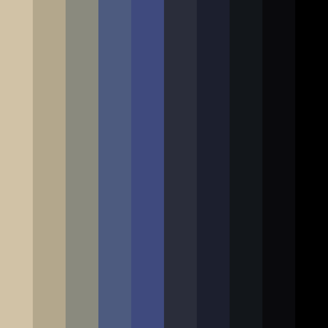 Download shades of dark blue color palette PNG image (square)