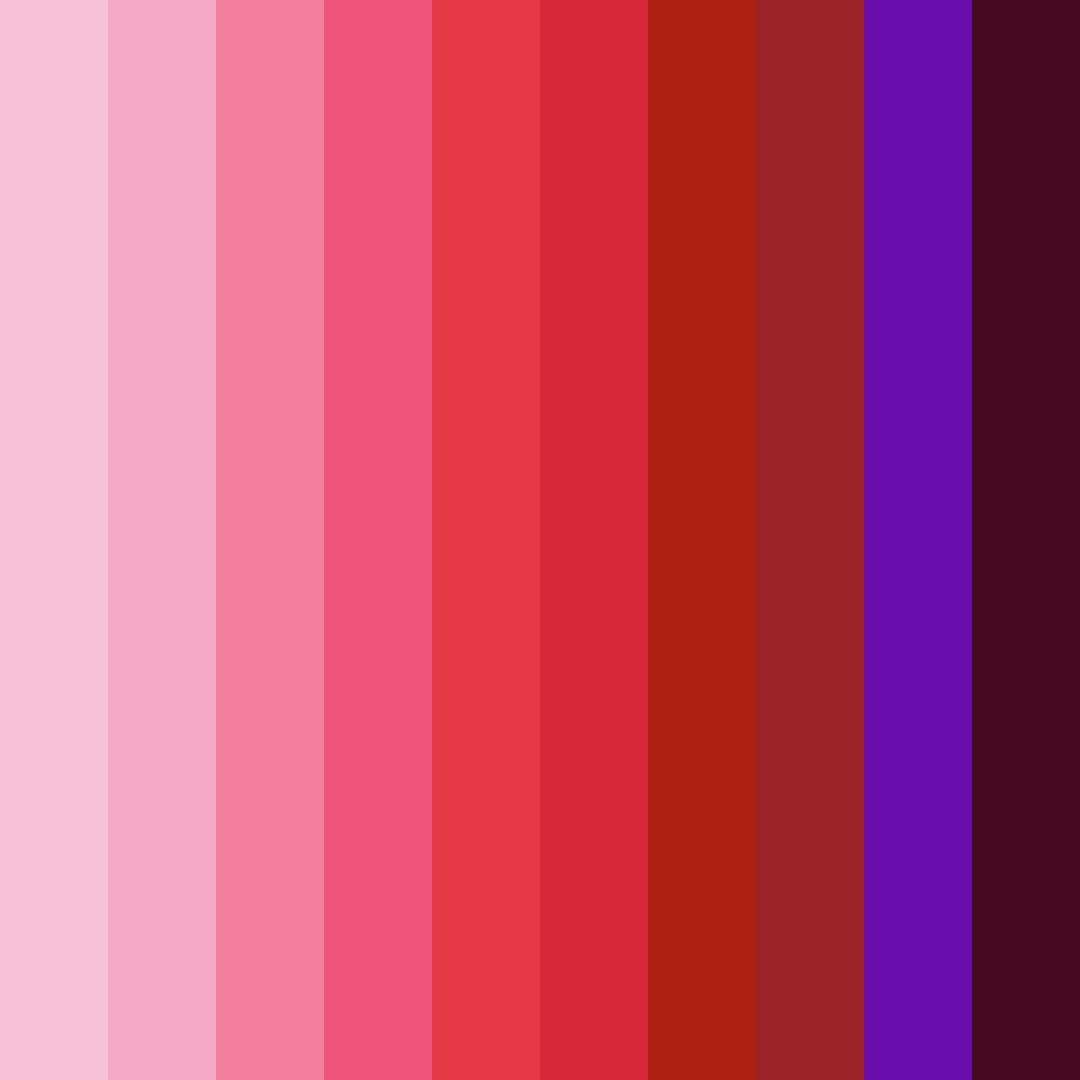 Download pink insanity color palette PNG image (square)