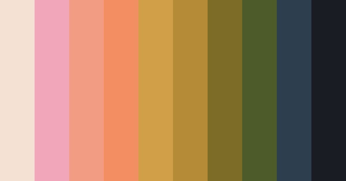 Download warm paris color palette PNG image (landscape)
