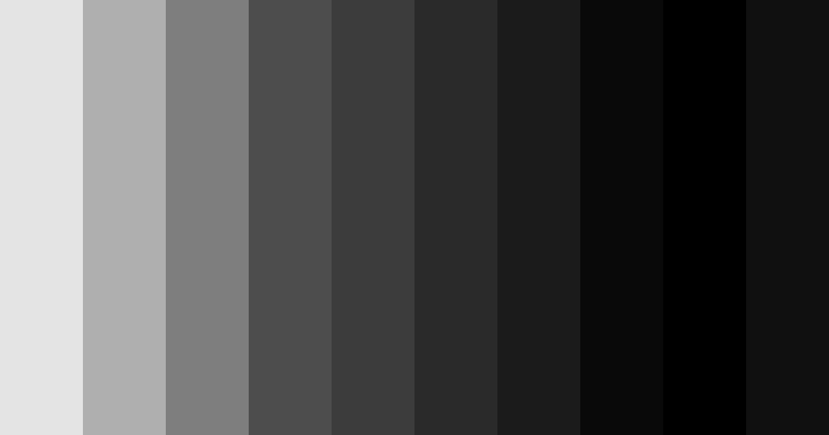 Download shades of gray color palette PNG image (landscape)