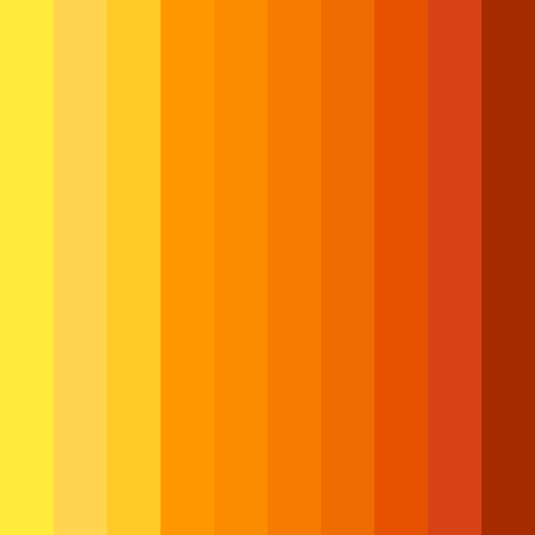 Download sunset in the citrus grove color palette PNG image (square)