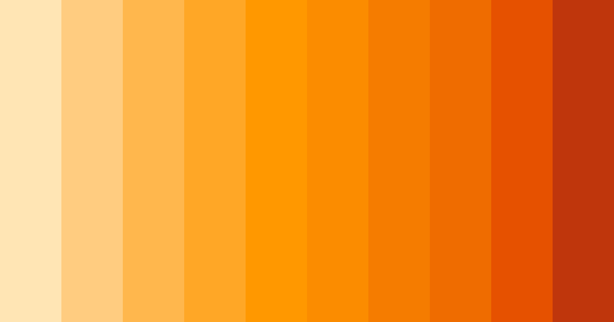 Download bright orange candy color palette PNG image (landscape)