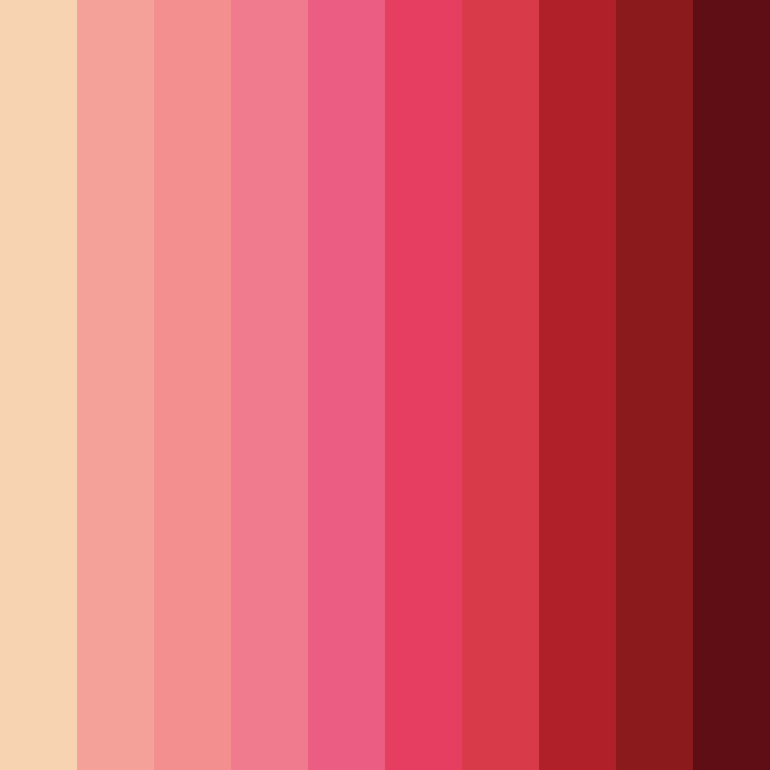 Download warm red color palette PNG image (square)