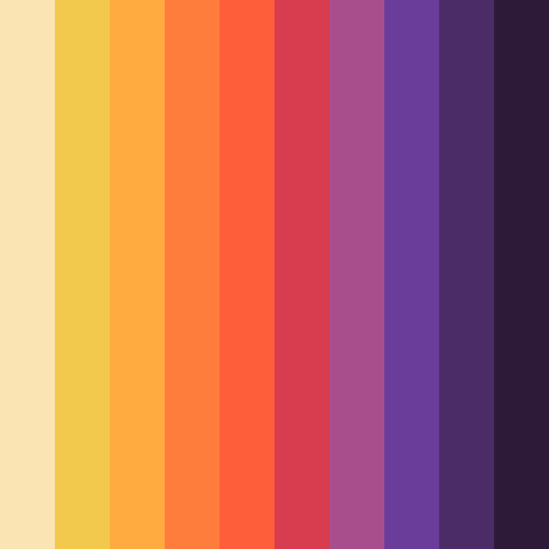 Download whimsical wonderland color palette PNG image (square)