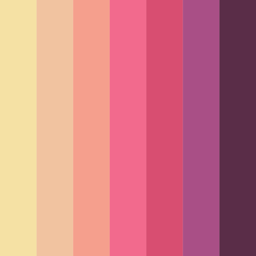 Download blushing boudoir color palette PNG image (square)