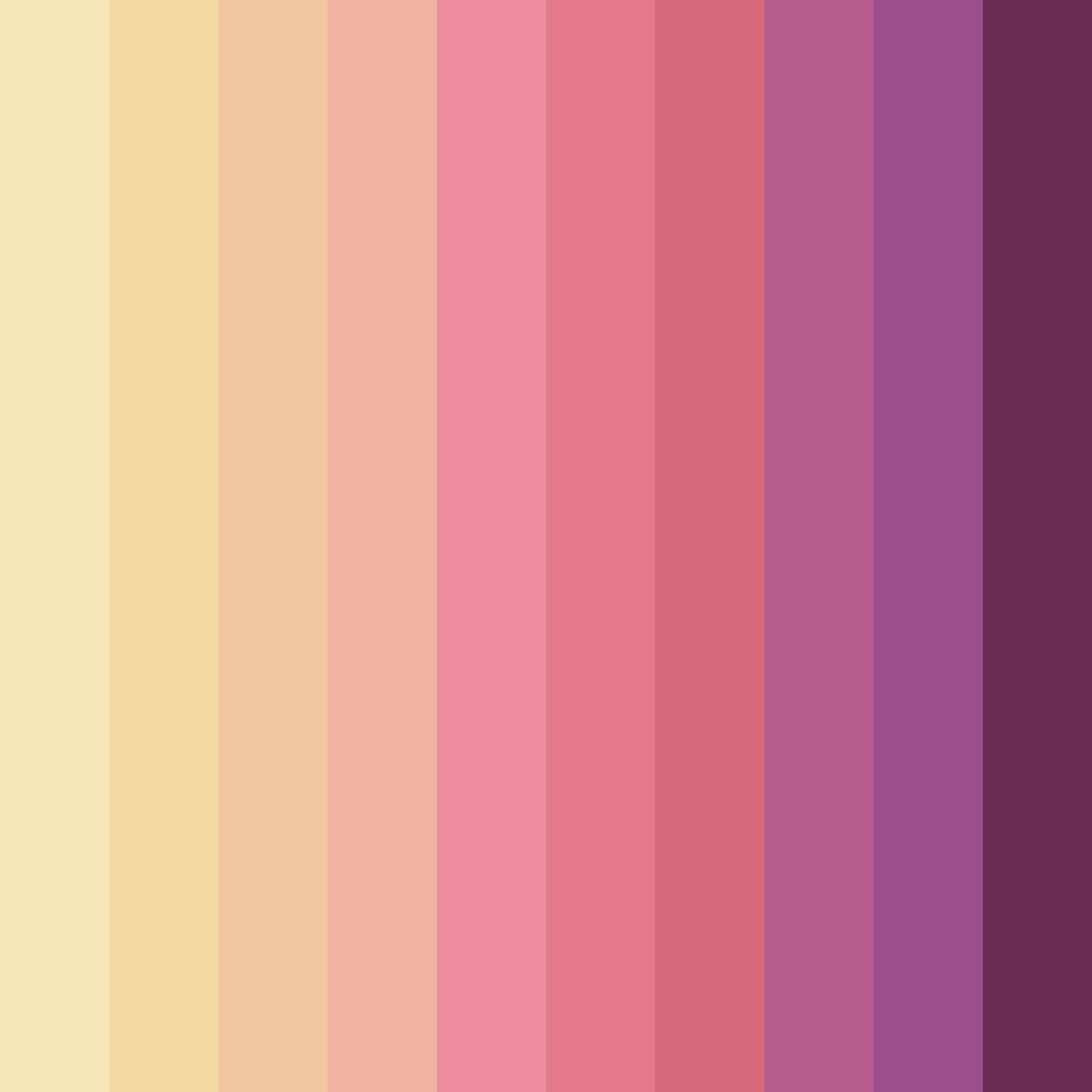 Download pink spring color palette PNG image (square)