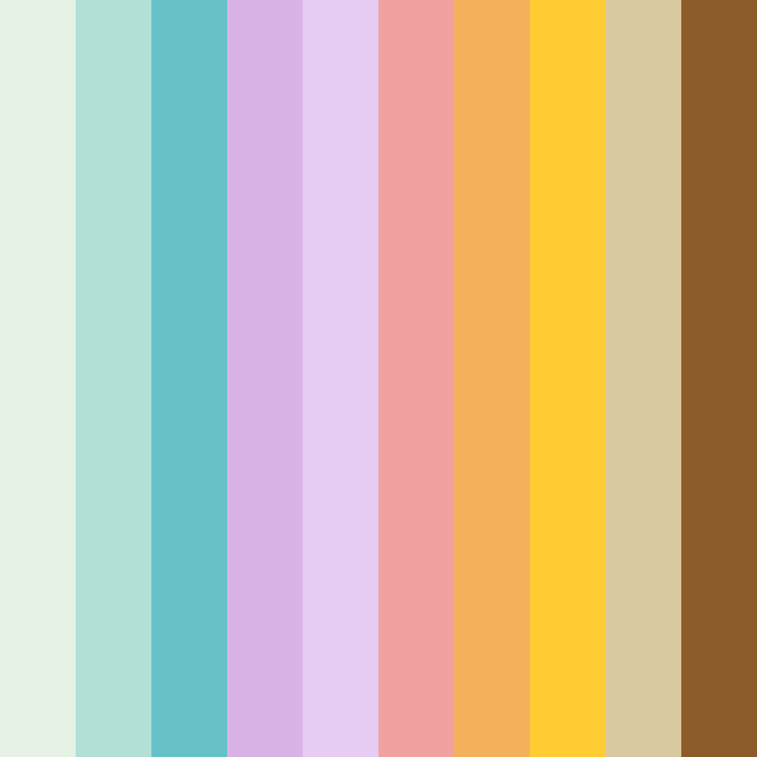 Download colors of spring color palette PNG image (square)