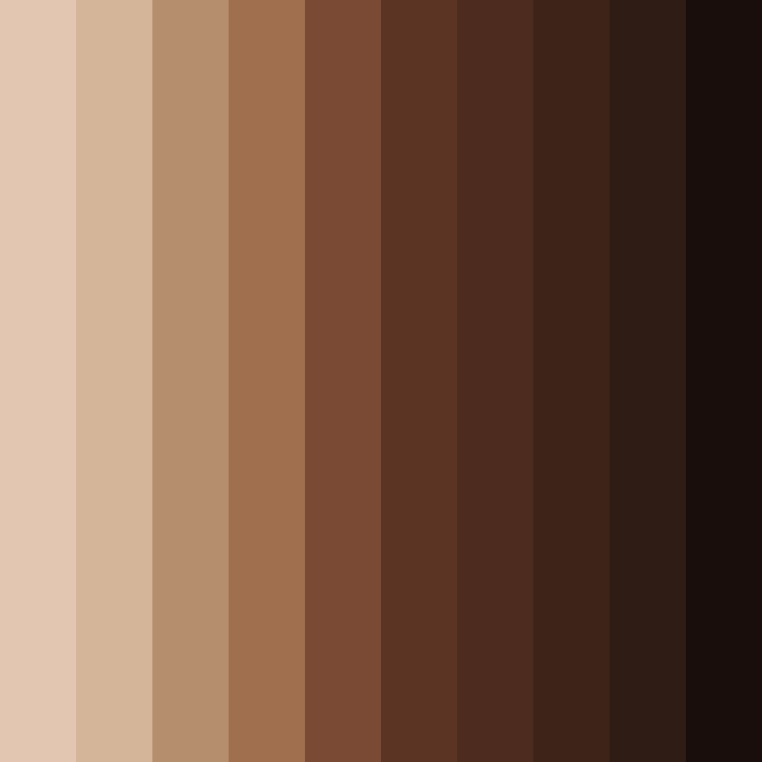 Download brown eyes color palette PNG image (square)