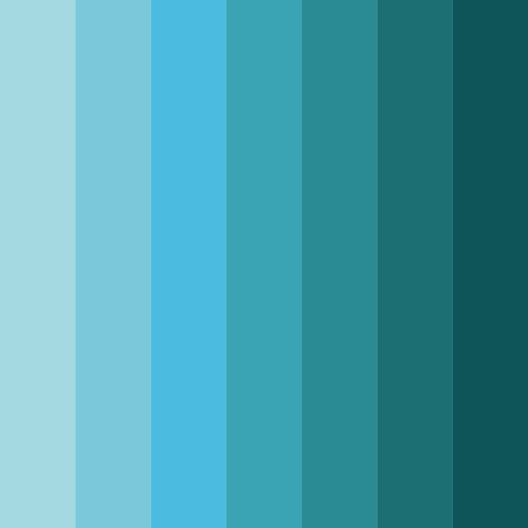 Download oceanic serenity color palette PNG image (square)
