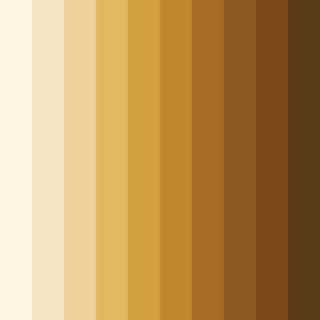 Download golden tomorrow color palette PNG image (square)