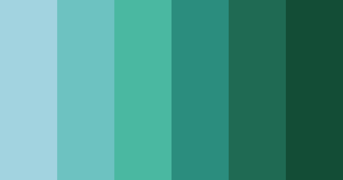 Download tropical serenity color palette PNG image (landscape)