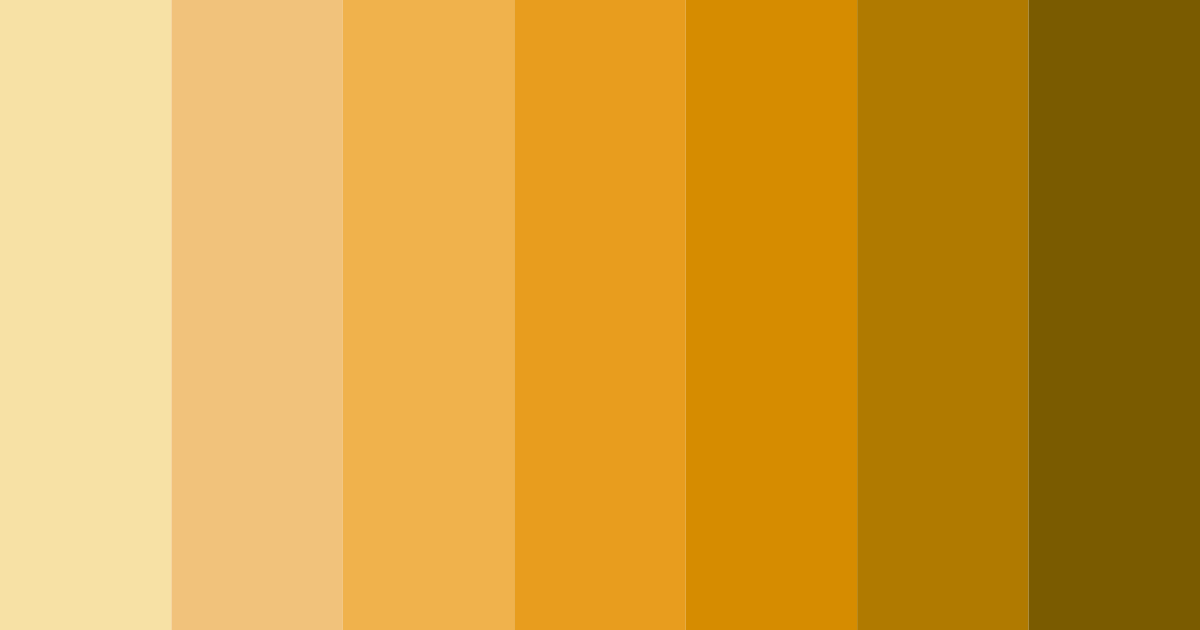 Download soft gold shades color palette PNG image (landscape)