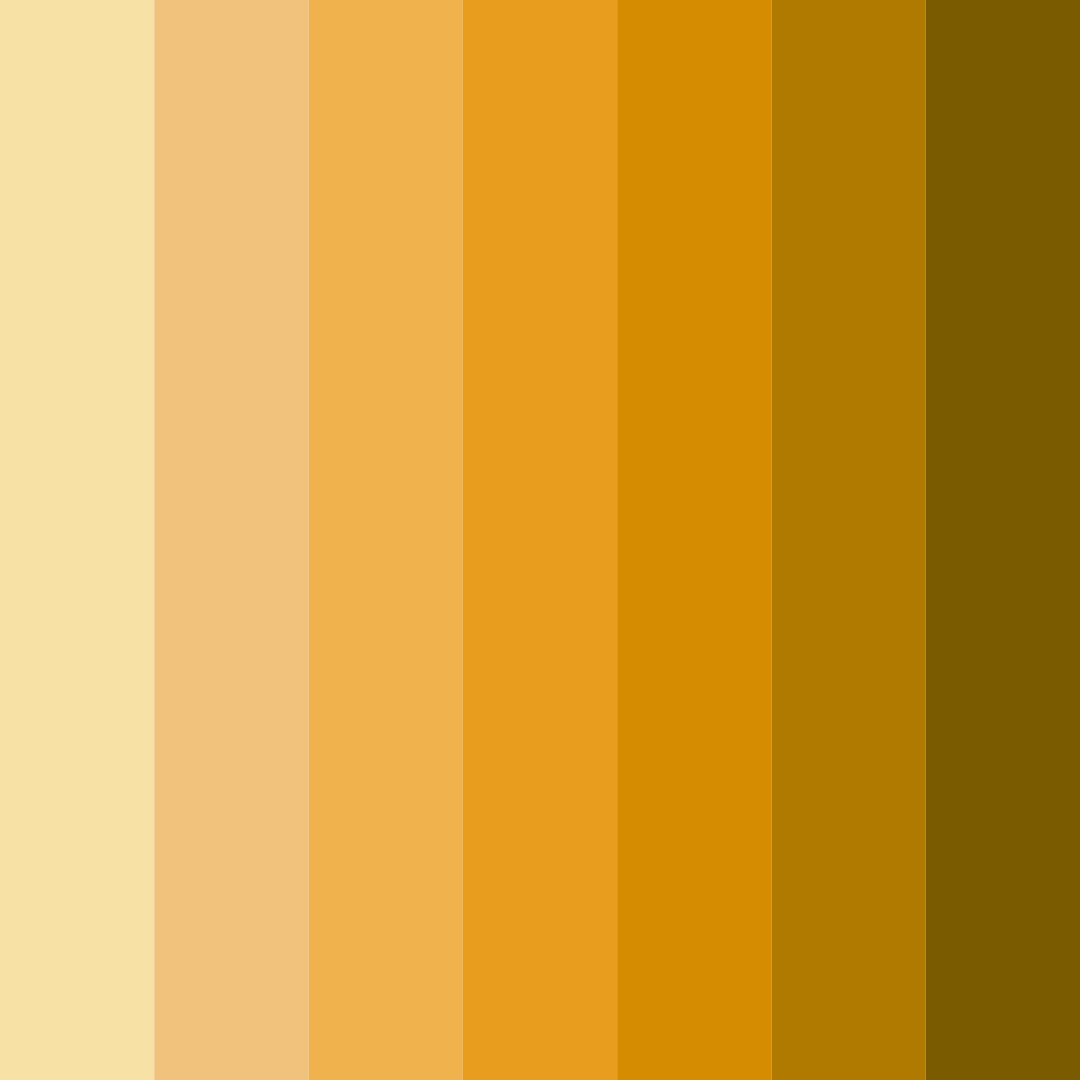 Download soft gold shades color palette PNG image (square)