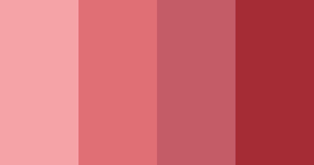 Download scarlet shades color palette PNG image (landscape)