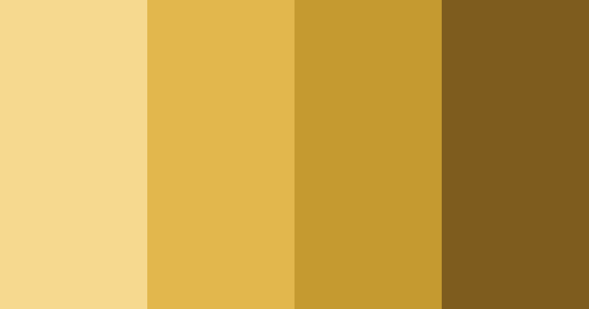 Download honey brown shades color palette PNG image (landscape)
