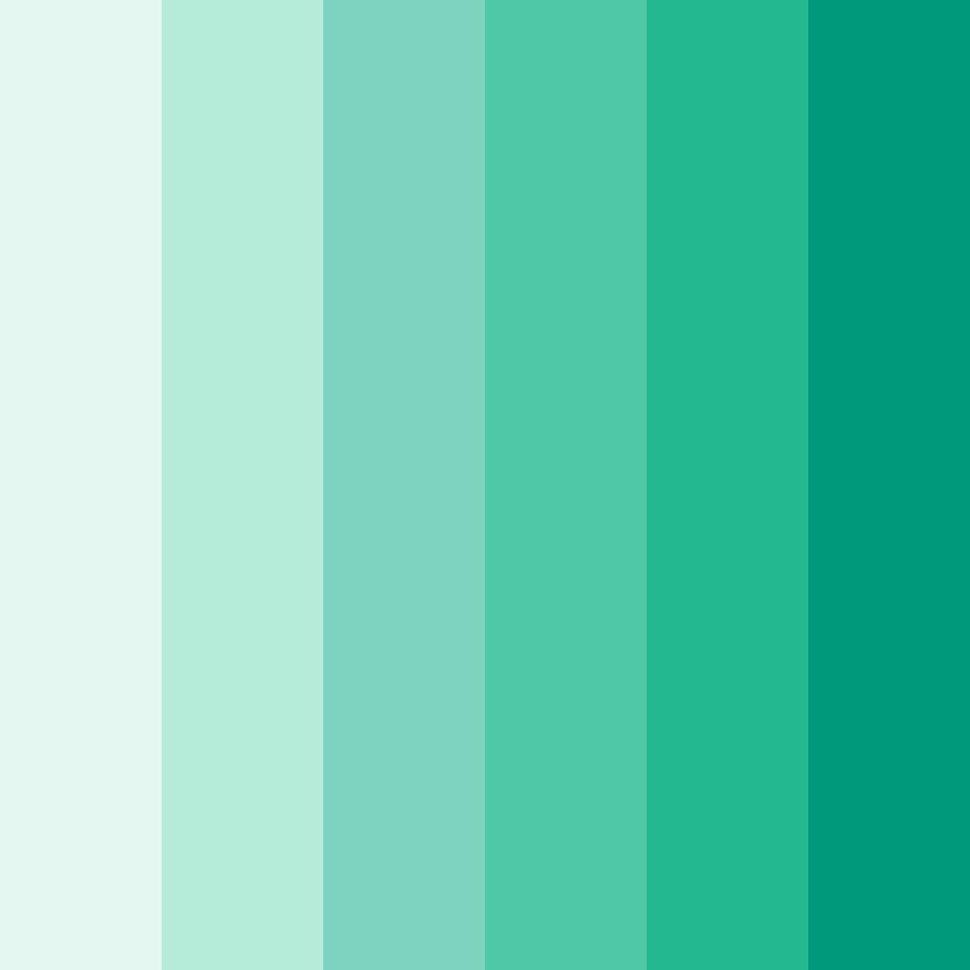 Download emerald awakening color palette PNG image (square)