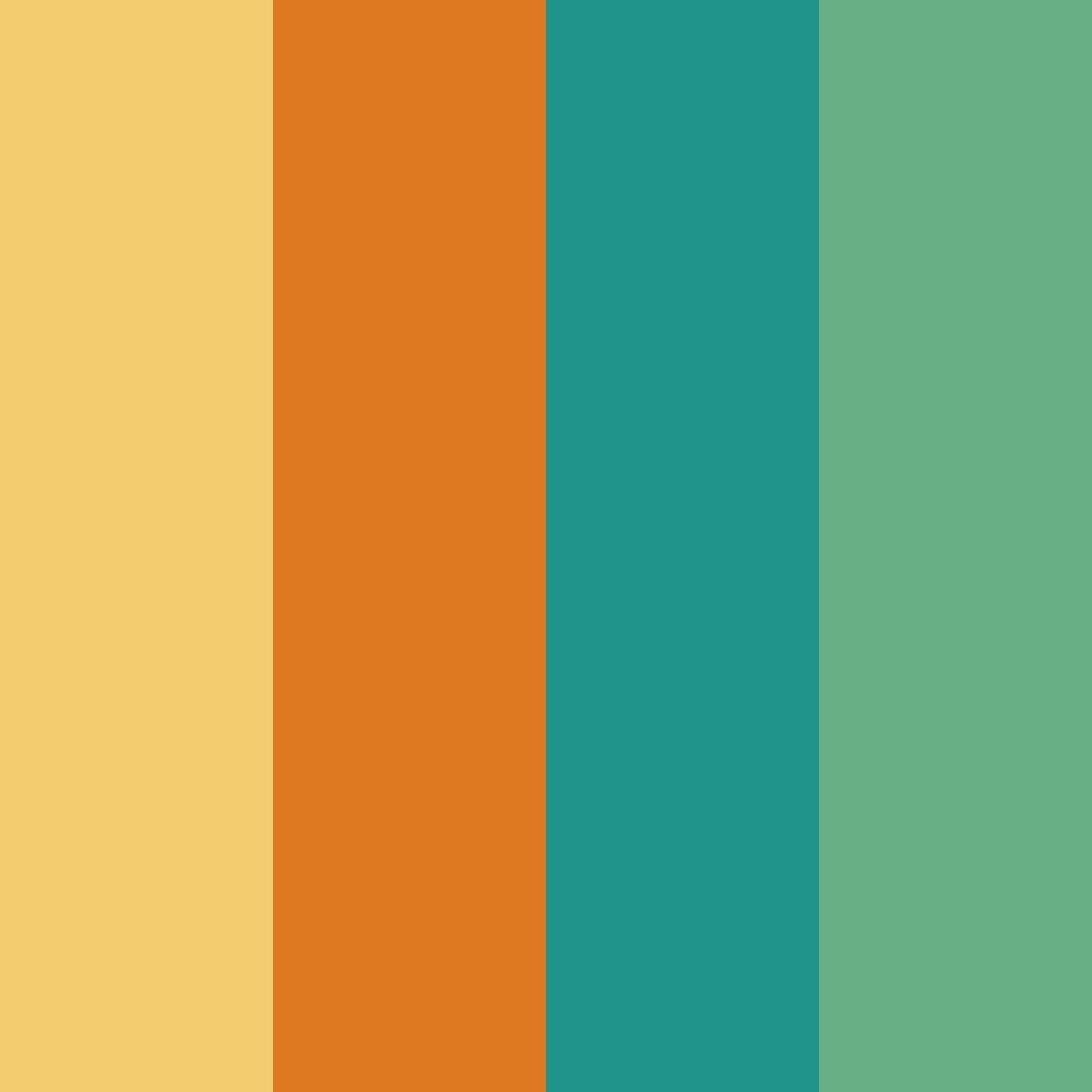 Download sunset meadow color palette PNG image (square)