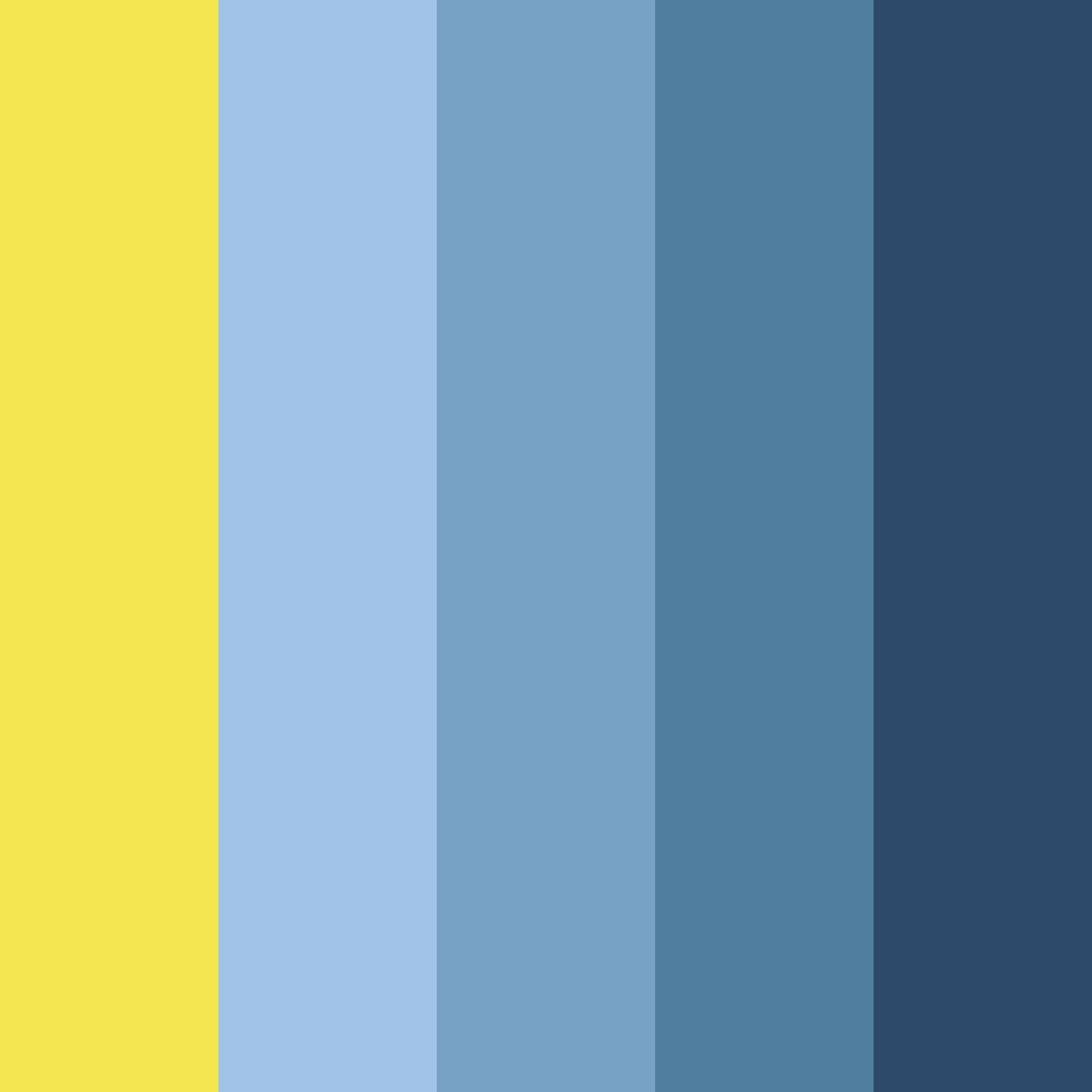 Download sky blue sunshine color palette PNG image (square)