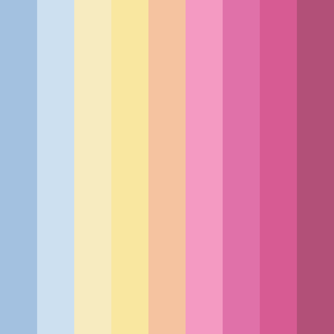 Download sky blue bliss color palette PNG image (square)