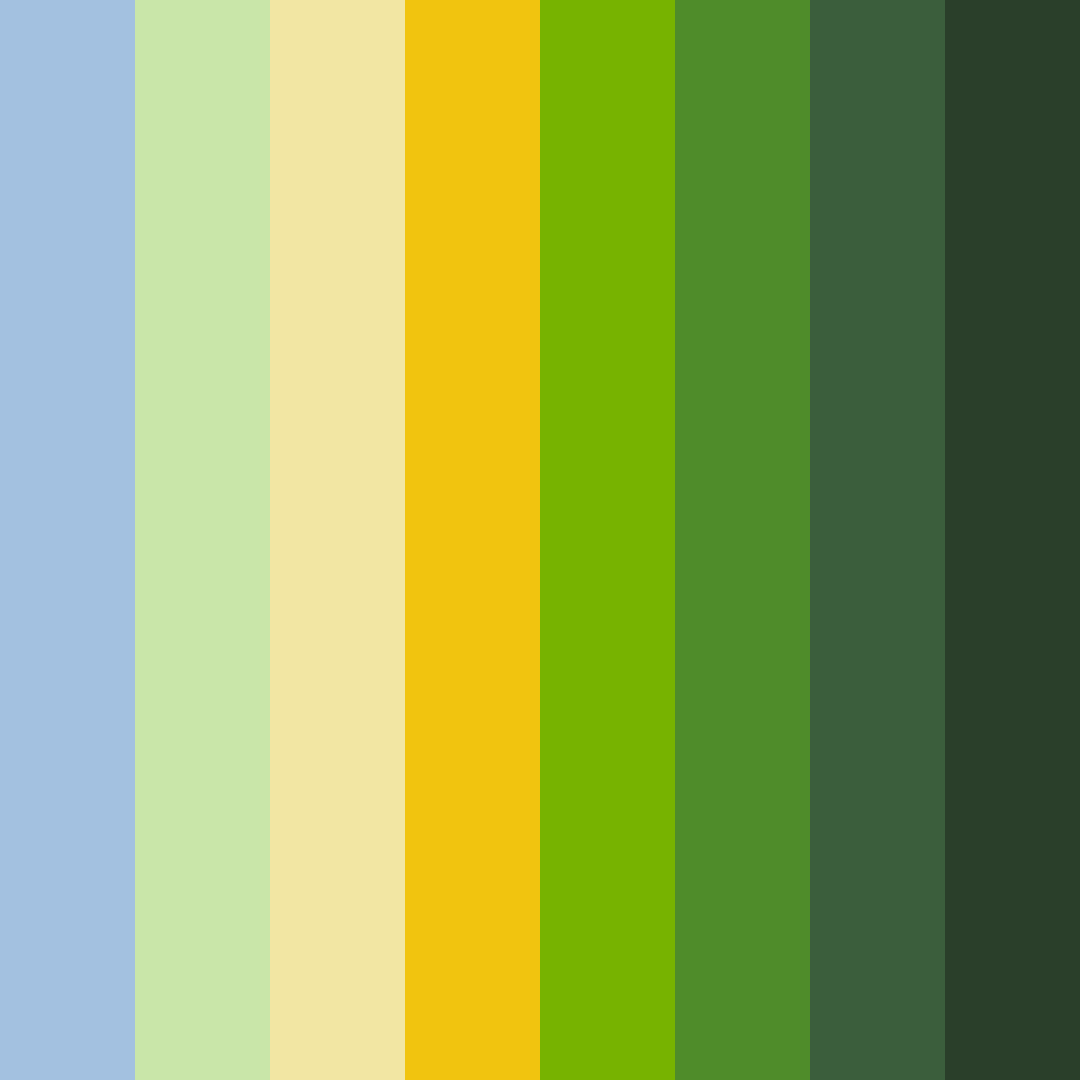Download sky blue green color palette PNG image (square)